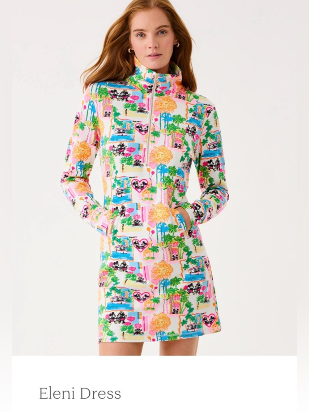 NWT Lilly Pulitzer Eleni Disney Mickey and Minnie Dress xl